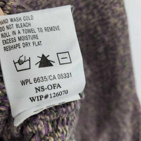 Vintage Woolrich Mock Neck Fair Isle Textured Grandma Sweater Size Medium - Picture 8 of 9